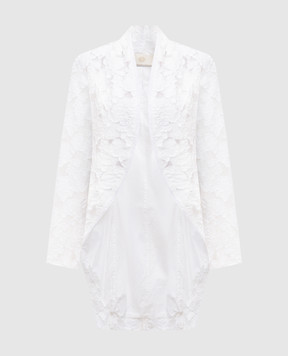 Marc Le Bihan White jacket with floral pattern 2235