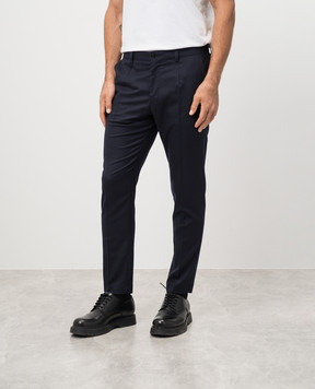 Dolce&Gabbana Blue wool chinos GW13ETFU21Q
