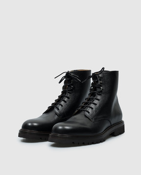 Brunello Cucinelli Black leather boots MZUNAIY718